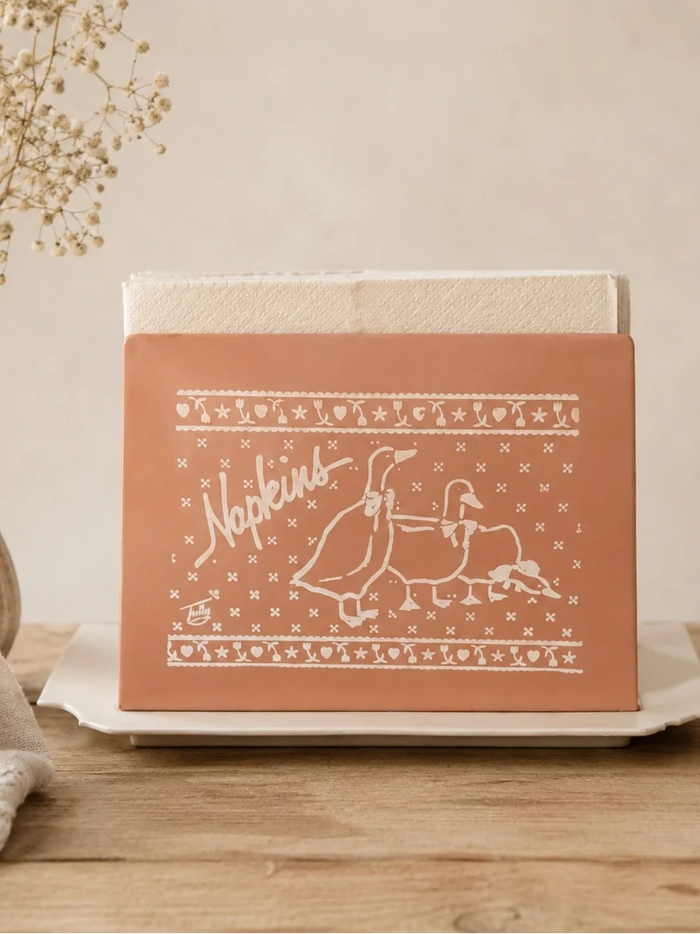 Vintage Goose Napkin Holder, Silly Goose! 🪿